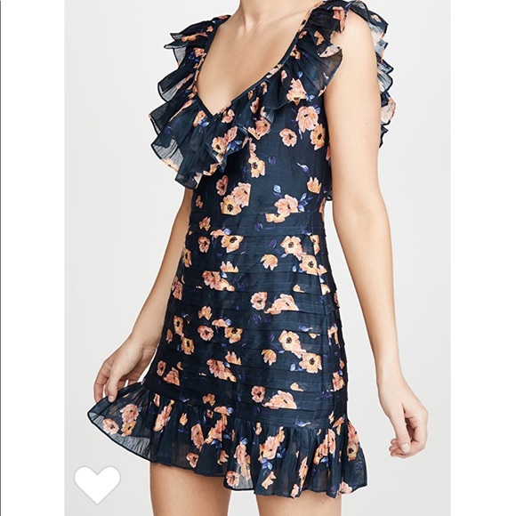 La Maison Talulah Midnight Fiesta Floral Mini Dress